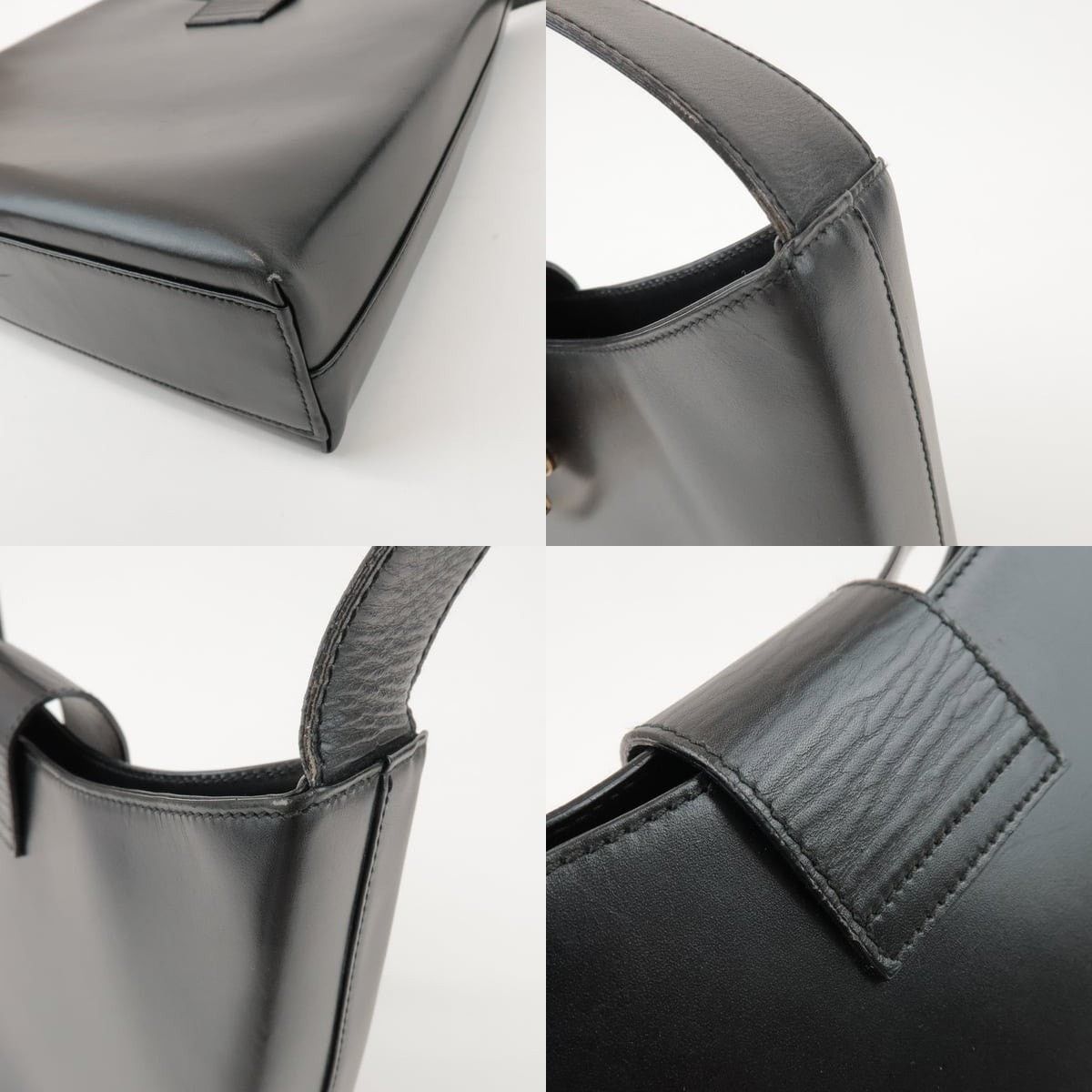 Salvatore Ferragamo Ferragamo Gancini Calfskin Shoulder Bag Black Size ONE SIZE - 6 Thumbnail
