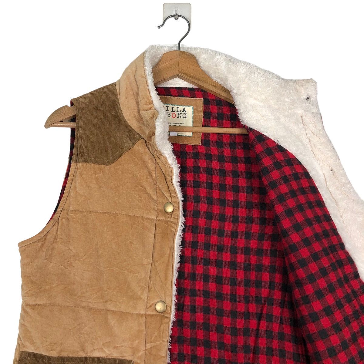 Japanese Brand 🔥Vintage Biker Vest Utility Pocket Billabong Blanket Tartan Size US M / EU 48-50 / 2 - 12 Thumbnail