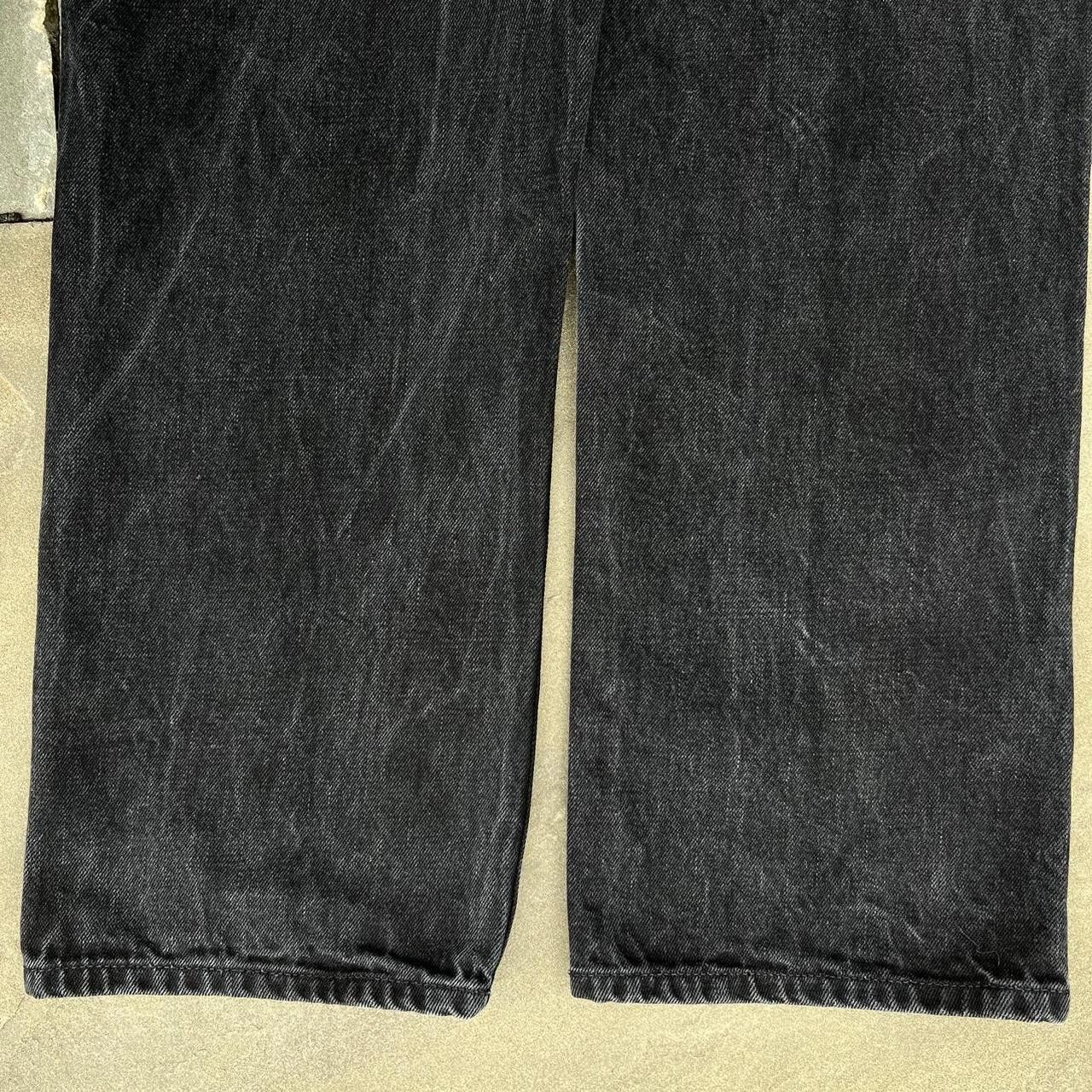 Gap Y2K Faded Black Distressed Washed Jeans Size US 34 / EU 50 - 6 Thumbnail