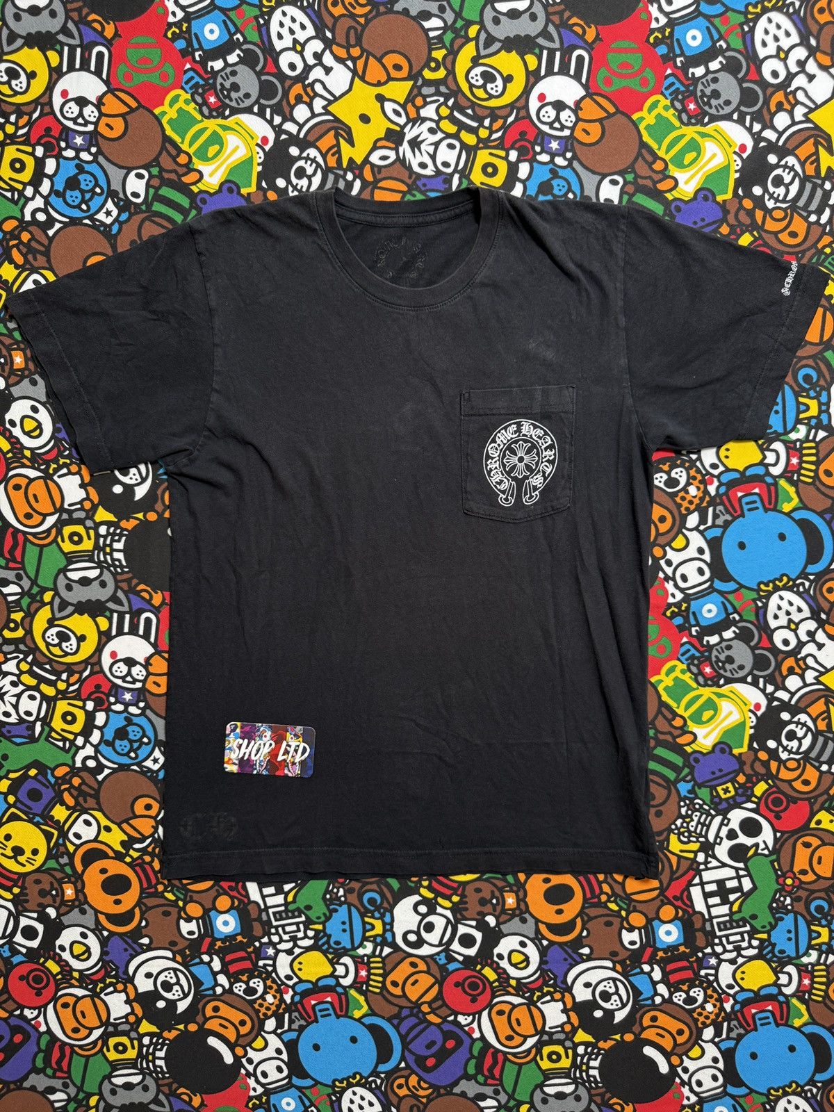 Chrome Hearts Chrome Hearts Black Horseshoe Logo Tee Size US M / EU 48-50 / 2 - 2 Thumbnail