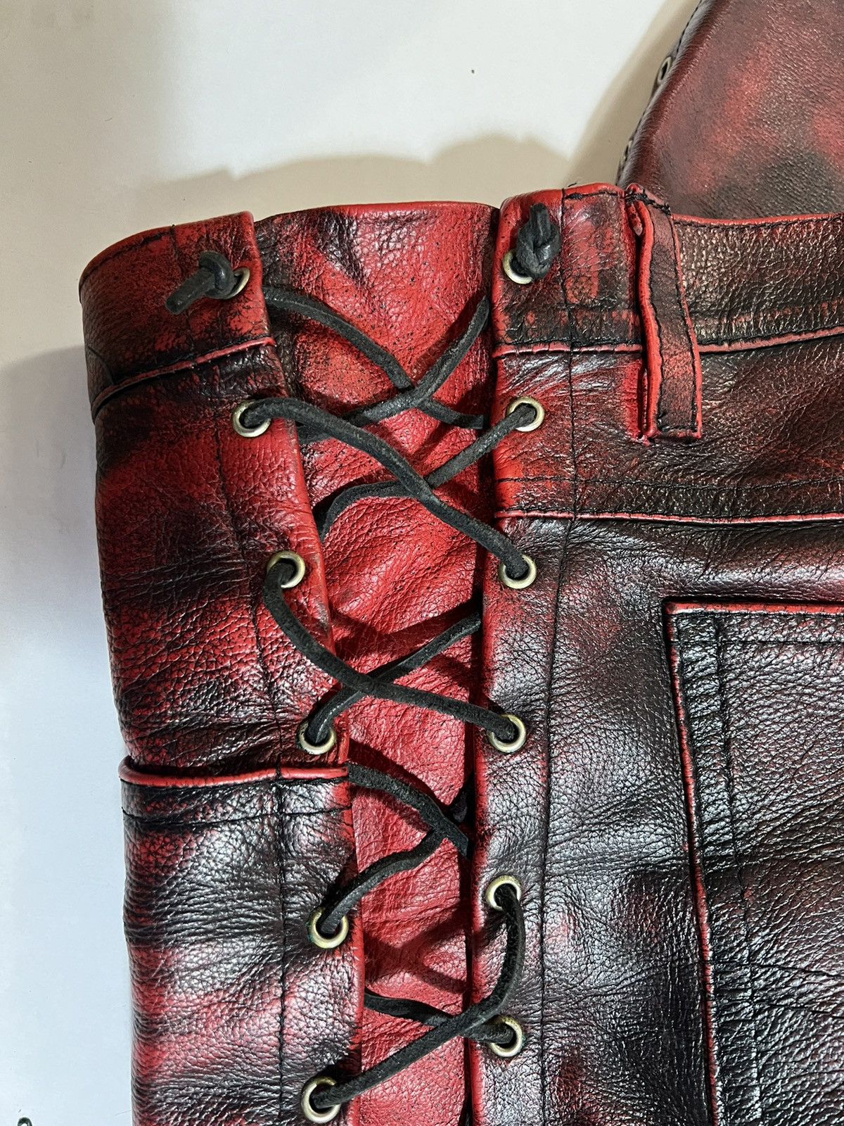 Genuine Leather × Japanese Brand Stunning Bok Brothers Artisanal 1 of 1 pants Size US 36 / EU 52 - 4 Thumbnail