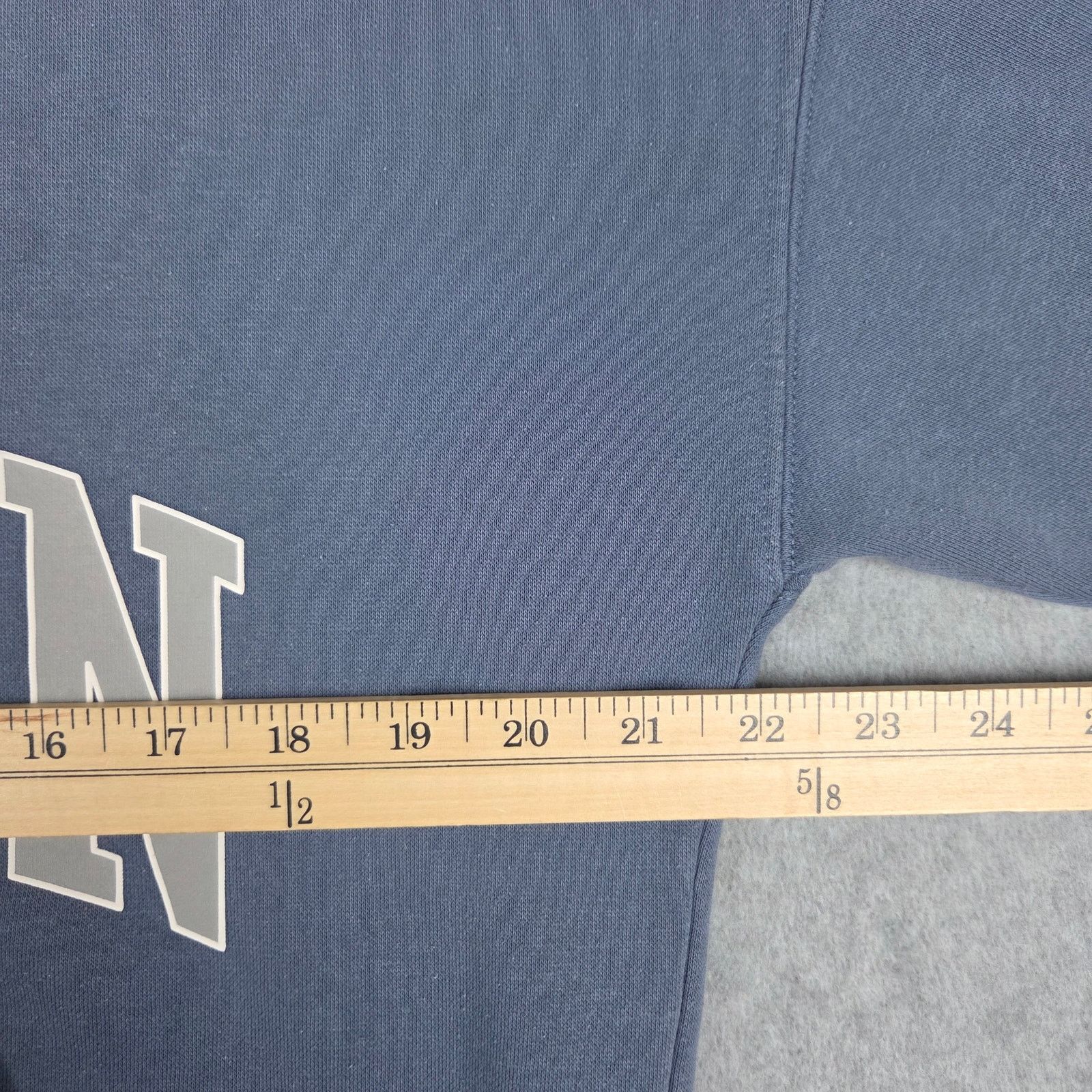 H&M H&M Small Oversized "NYCBKN" Half Zip Blue Sweatshirt Size US S / EU 44-46 / 1 - 10 Thumbnail