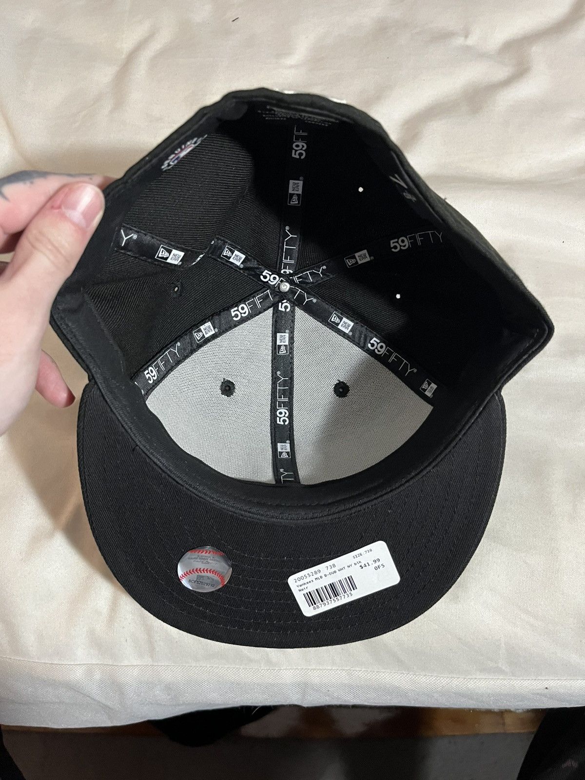 New York Yankees Ny yankees fitted hat 59fifty size 7 3/8 Size ONE SIZE - 4 Thumbnail