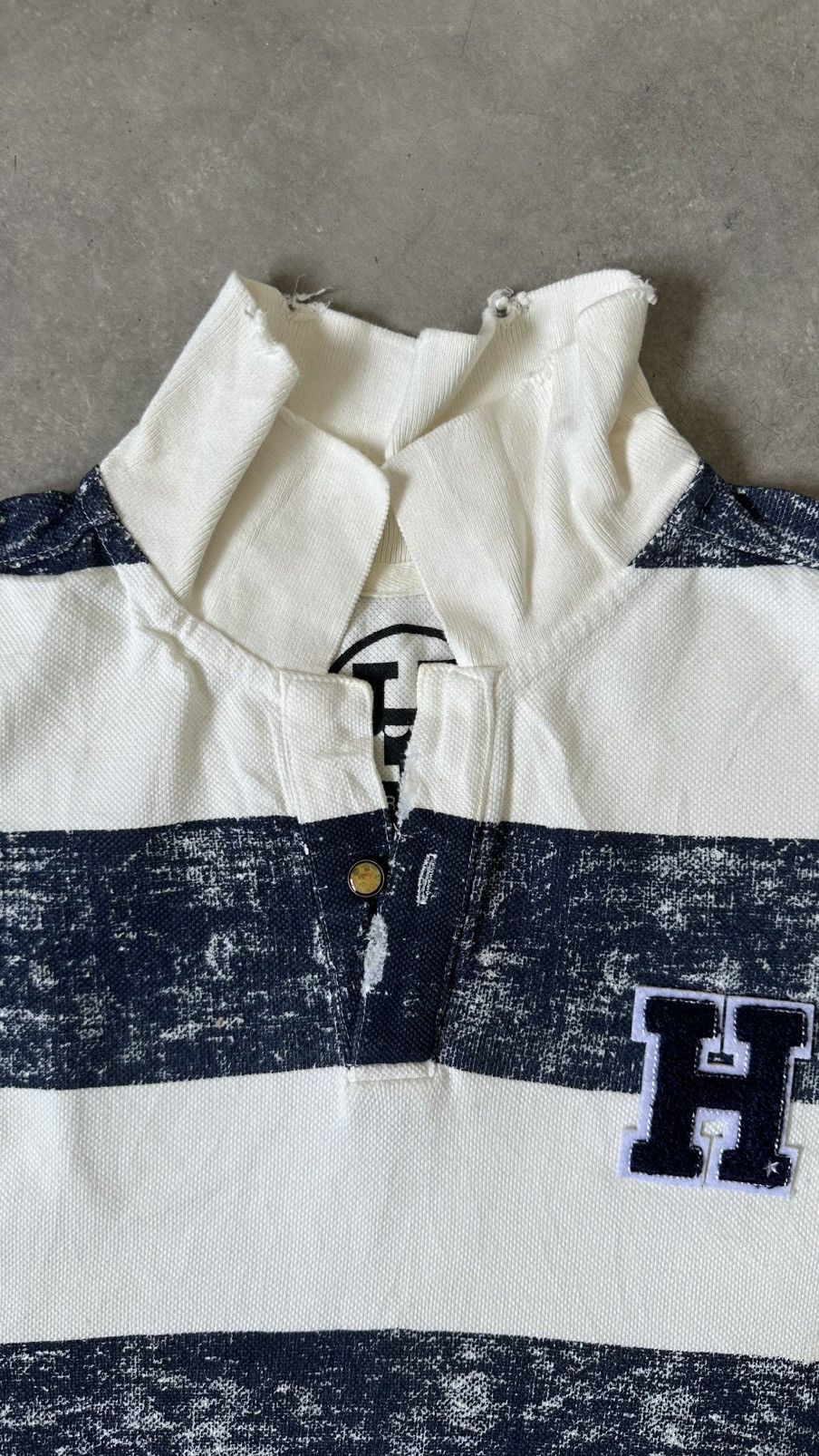 Soft Surroundings HORN G.M.T SURF STRIPES POLO TEE Size US M / EU 48-50 / 2 - 4 Thumbnail