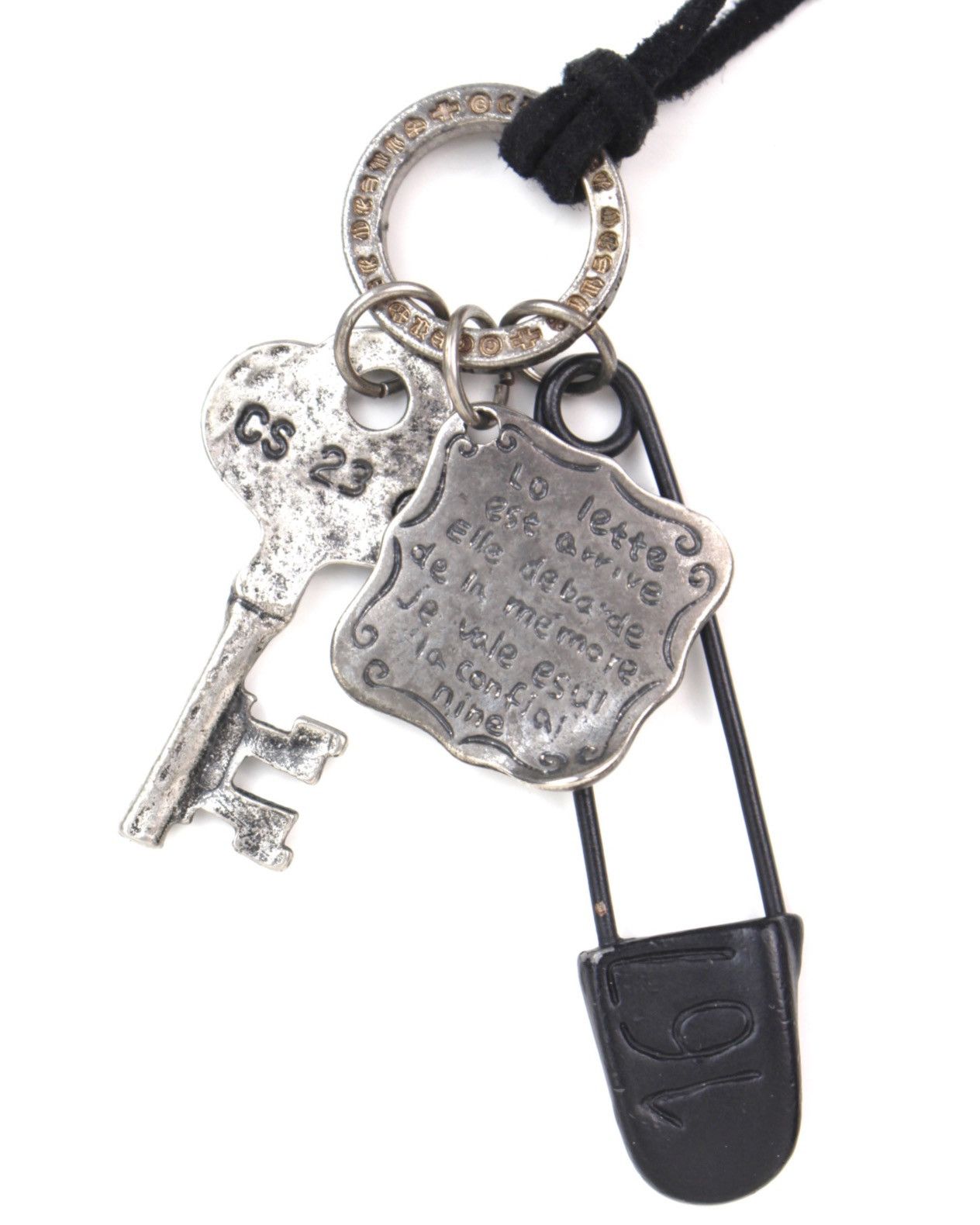 Vintage 2000S JAPANESE MADE GRUNGE TALISMAN KEY + ENGRAVED NECKLACE Size ONE SIZE - 3 Thumbnail
