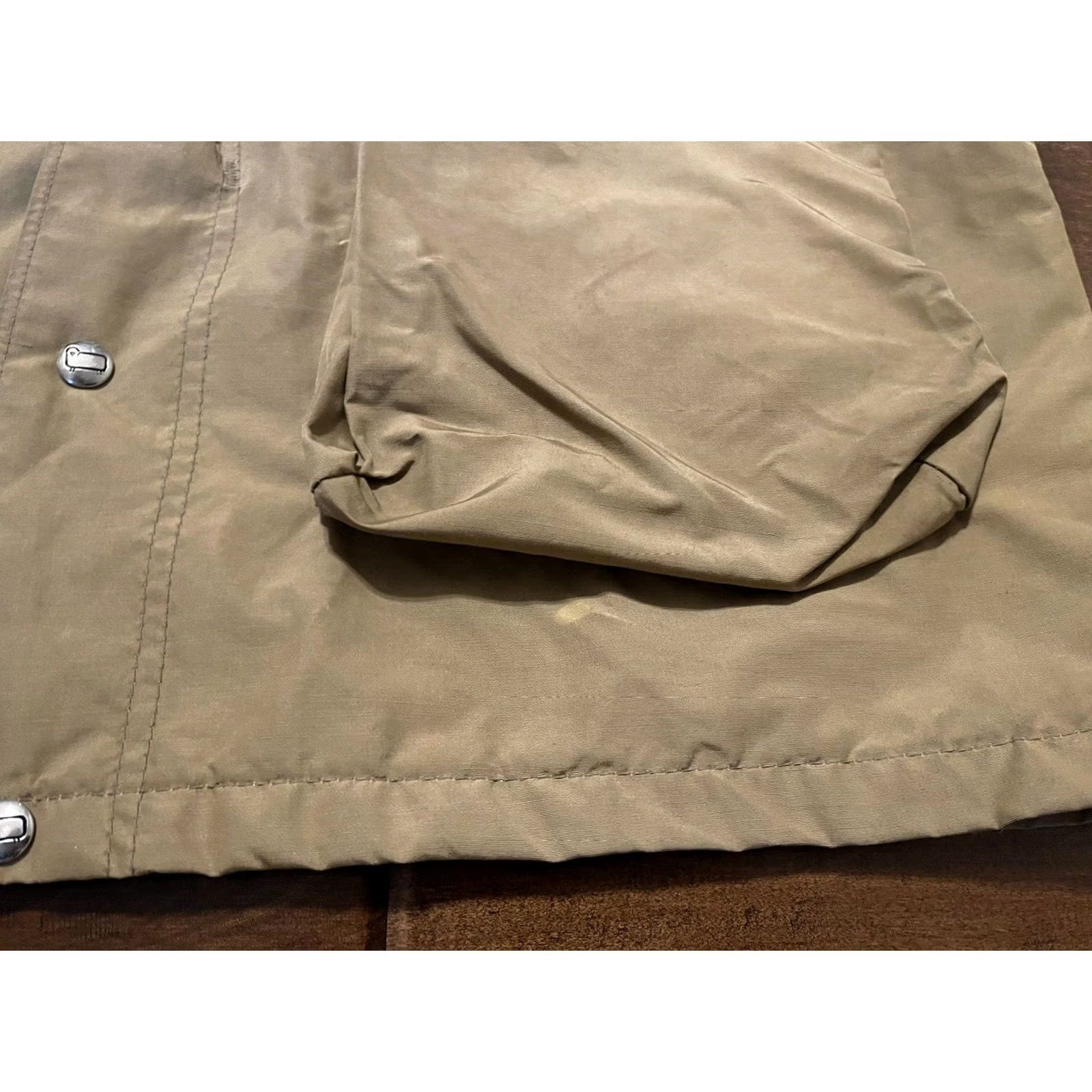 Vintage VINTAGE Woolrich USA Beige Chore Barn Wool Lined Hooded Jacket Coat - Men's L Size US L / EU 52-54 / 3 - 6 Thumbnail