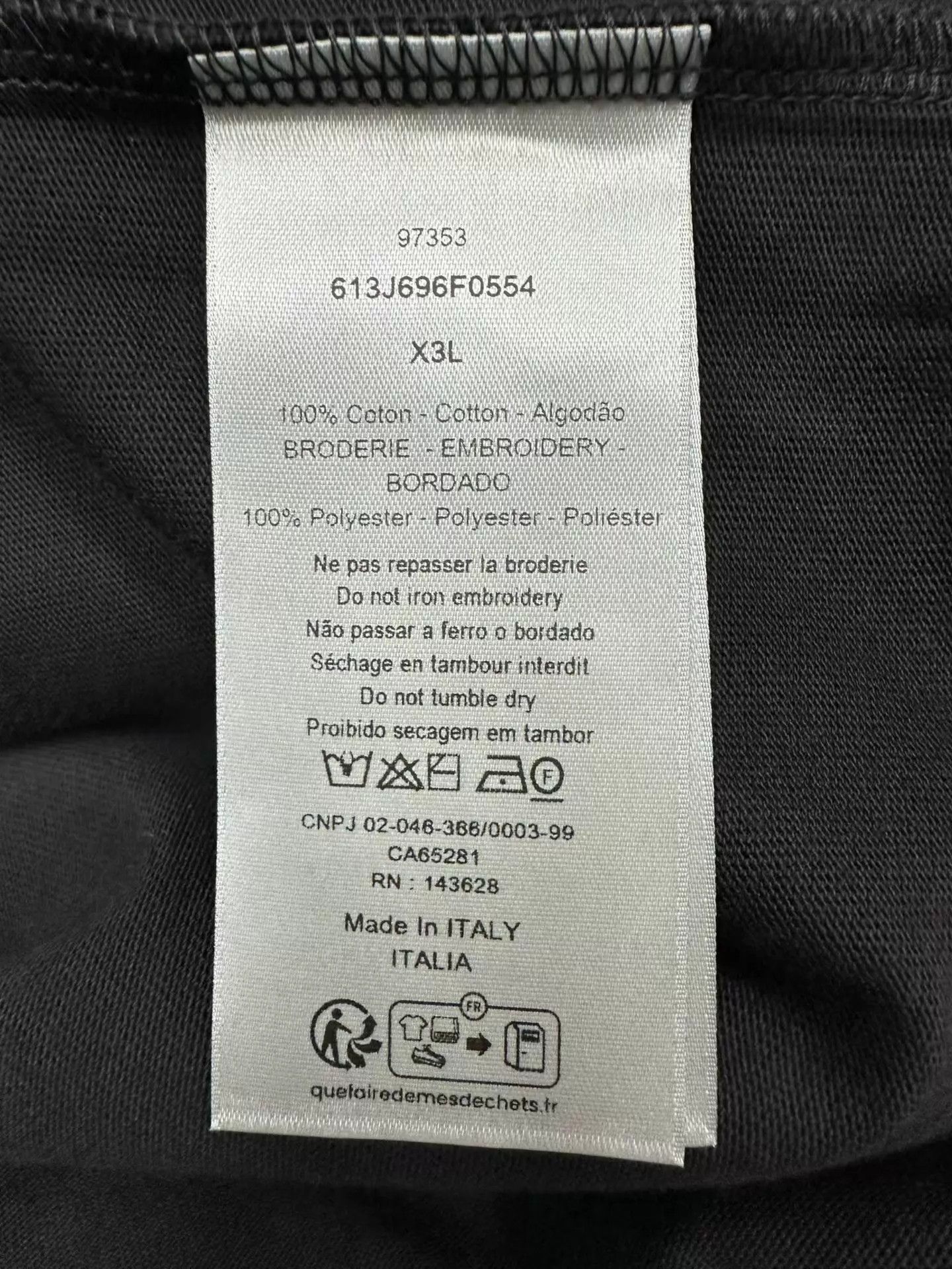 Dior Dior 26SS Logo Slogan Short Sleeve Tee XXXL Size US XXL / EU 58 / 5 - 3 Thumbnail