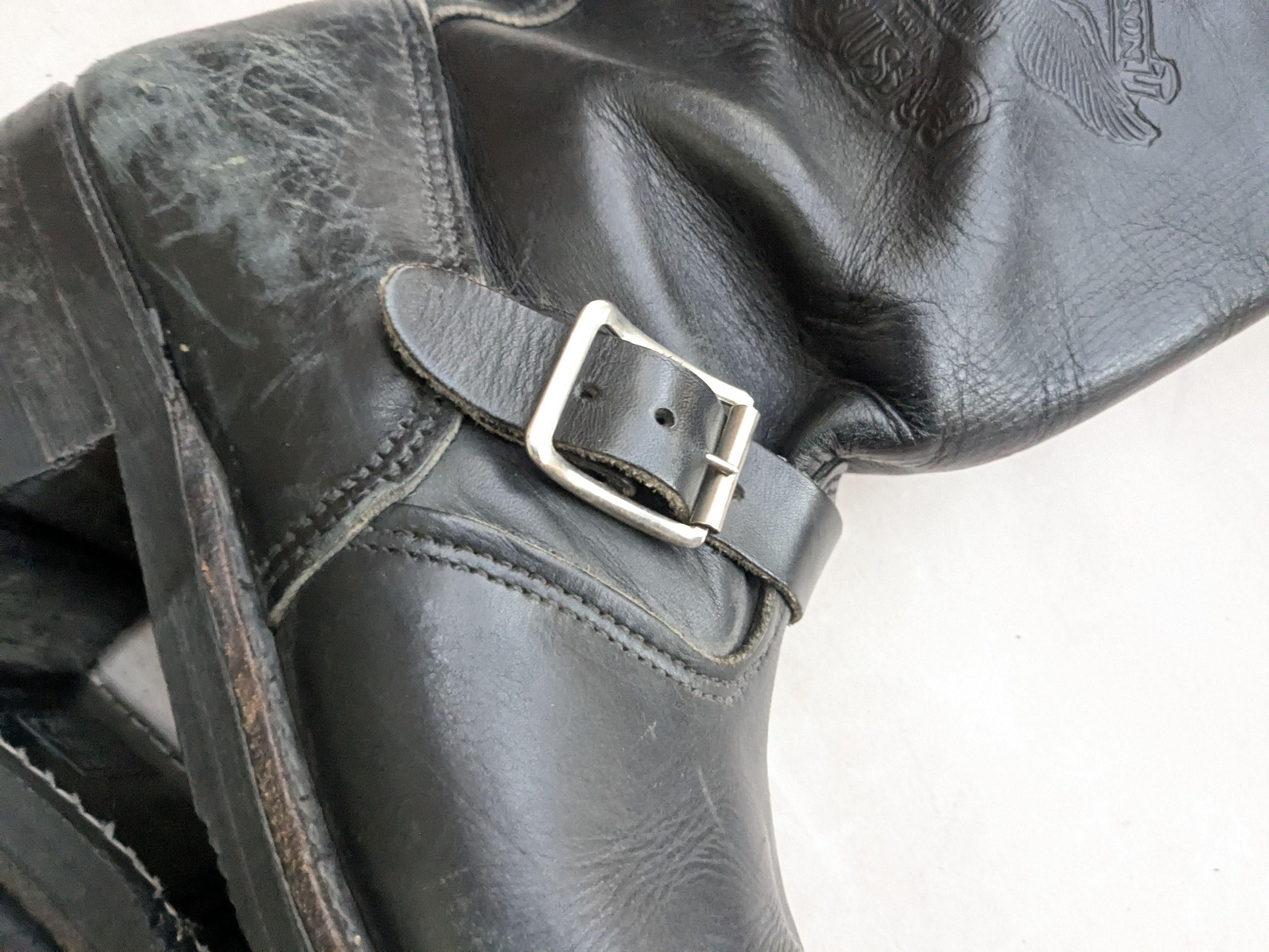 Harley Davidson Harley Davidson Engineer Boots Black Leather 10.5 Biker Size US 10.5 / EU 43-44 - 9 Thumbnail