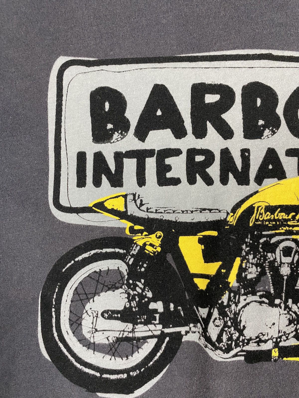 Barbour Vintage Barbour International Motorcycle Big Logo Tee Size US S / EU 44-46 / 1 - 7 Thumbnail