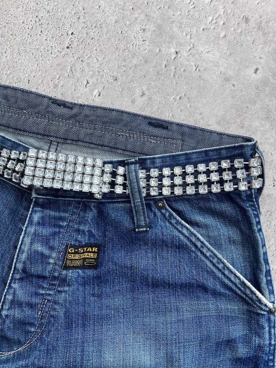 Japanese Brand VINTAGE RHINESTONES BELT BB SIMON STYLE Size ONE SIZE - 6 Thumbnail