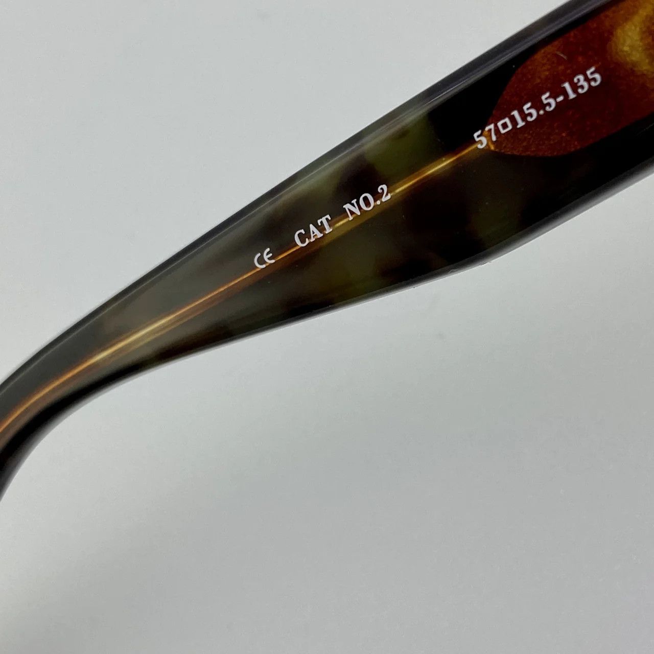 Ann Demeulemeester Ann Demeulemeester Sunglasses Flat Top Black and Brown Size ONE SIZE - 5 Thumbnail