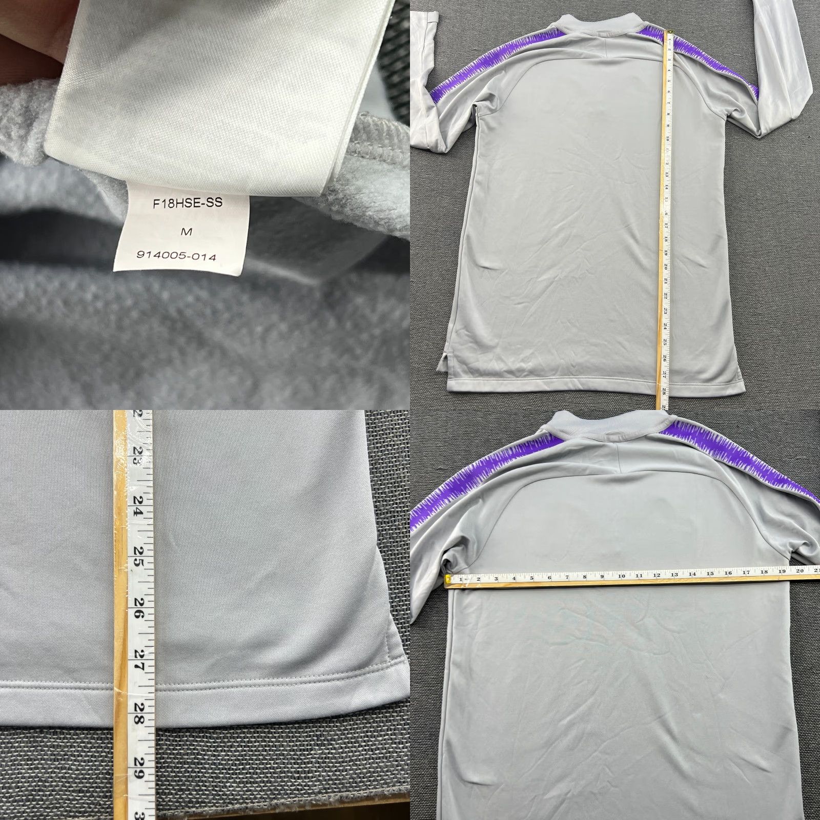 Nike Nike Drill Top 1/4 Zip Mens M Football Training Gray Size US M / EU 48-50 / 2 - 8 Thumbnail