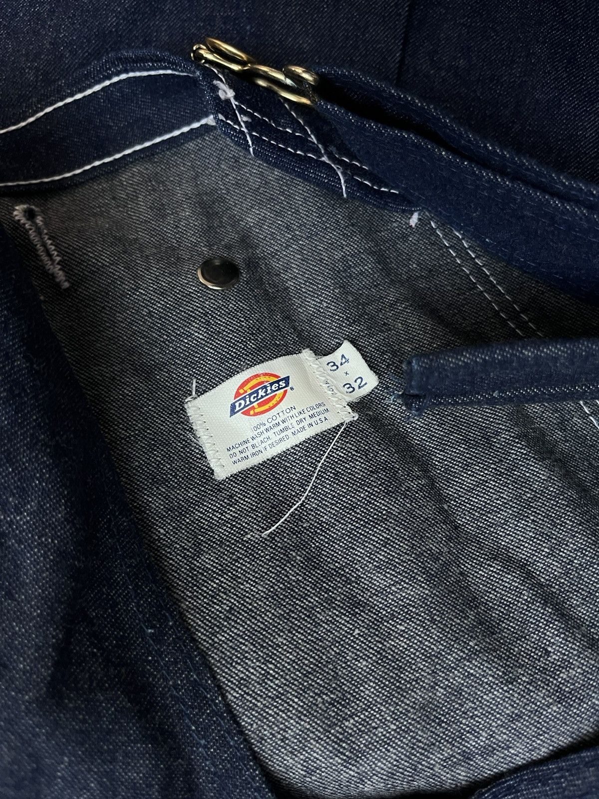 Dickies Vintage Dickies Cropped Overalls Blue Denim Size US 34 / EU 50 - 7 Thumbnail