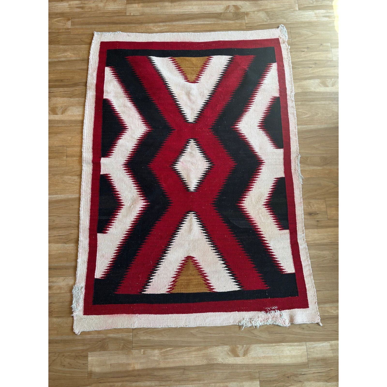 Vintage Navajo Rug Eye Dazzler 41x57”
