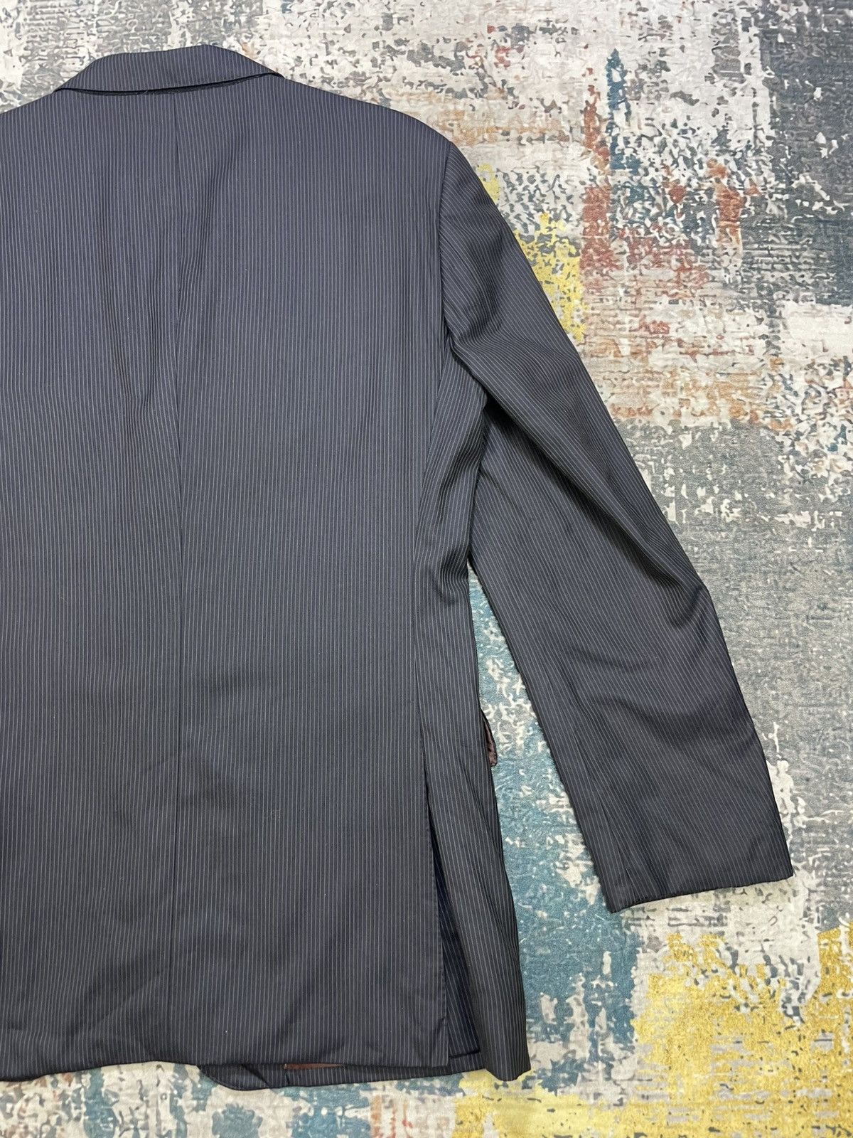 Burberry Burberry Black Label Pinstripes Blazers Size 40L - 6 Thumbnail