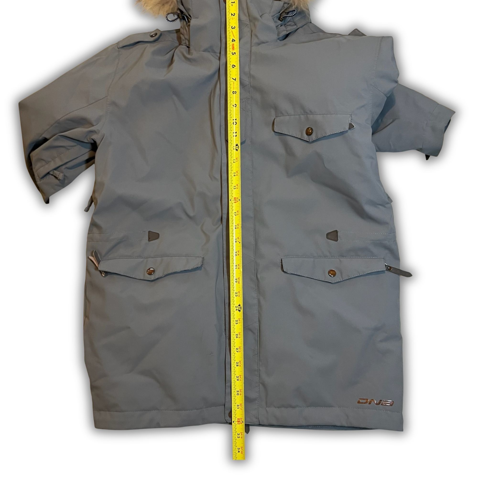 DNA DNA All Terrain Ski Jacket XL Gray W/ Faux Fur Hood Adjustab Size US XL / EU 56 / 4 - 7 Thumbnail