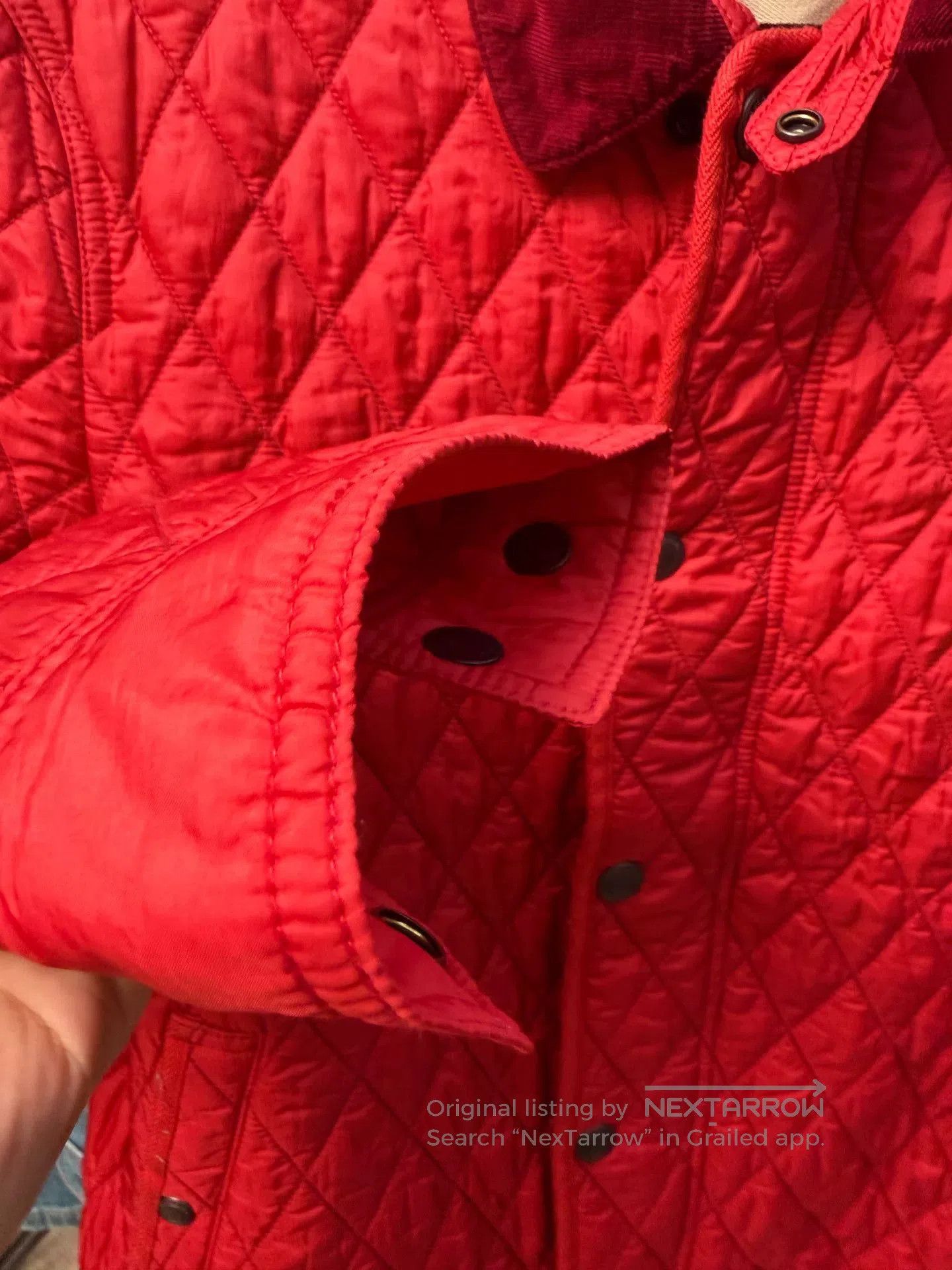 Burberry Burberry Brit Red Quilted Cotton Jacket. Size US L / EU 52-54 / 3 - 6 Thumbnail