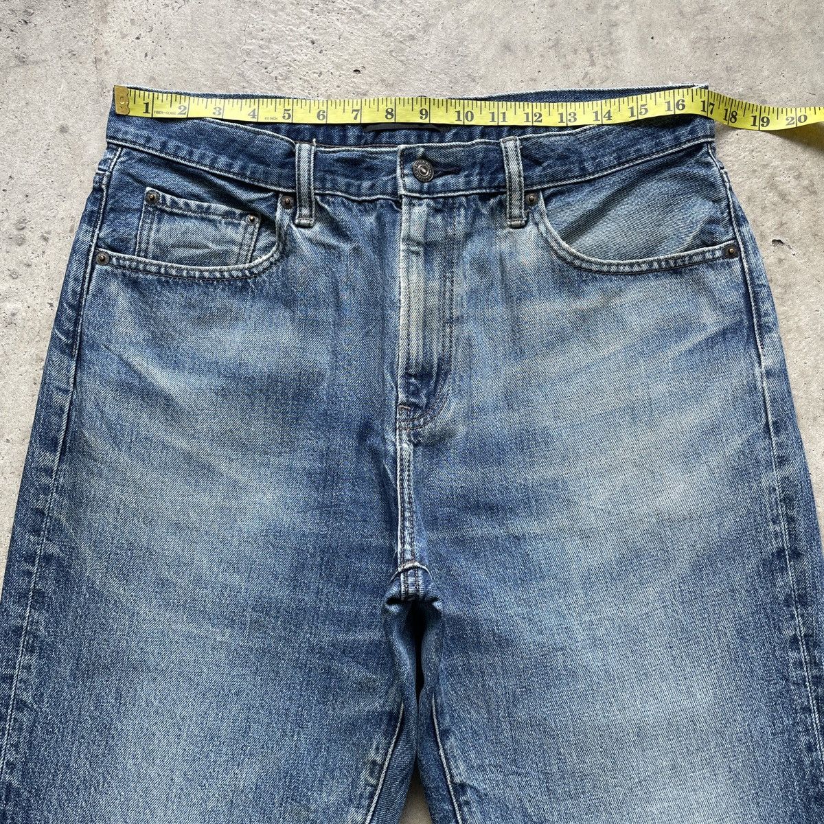 Japanese Brand Vintage Japanese Brand Faded Denim Jeans Pants W34x27 Size US 34 / EU 50 - 5 Thumbnail