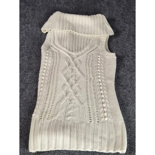 Other Piper & Blue Sweater Dress Women Sz XL White Cable Knit Cowl Size XL / US 12-14 / IT 48-50 - 1 Thumbnail