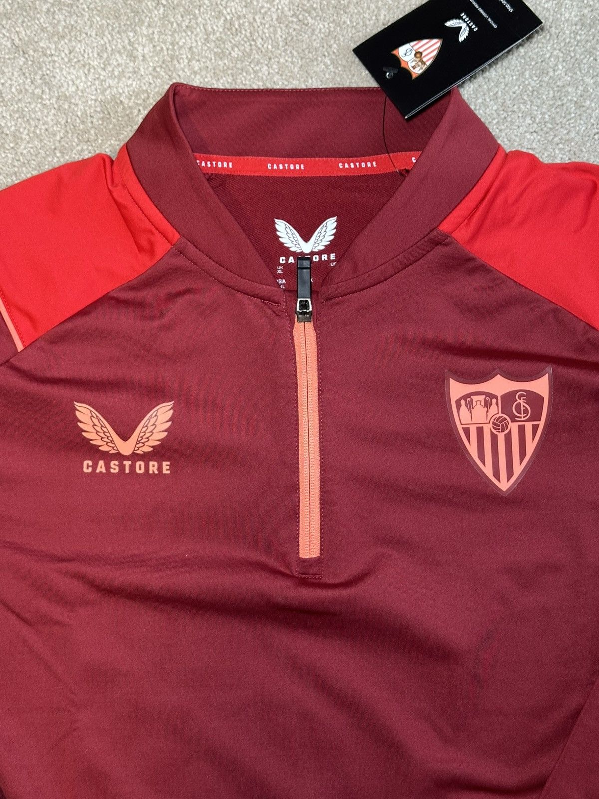 Castore Sevilla FC Training Quarter Zip Size US XL / EU 56 / 4 - 2 Thumbnail