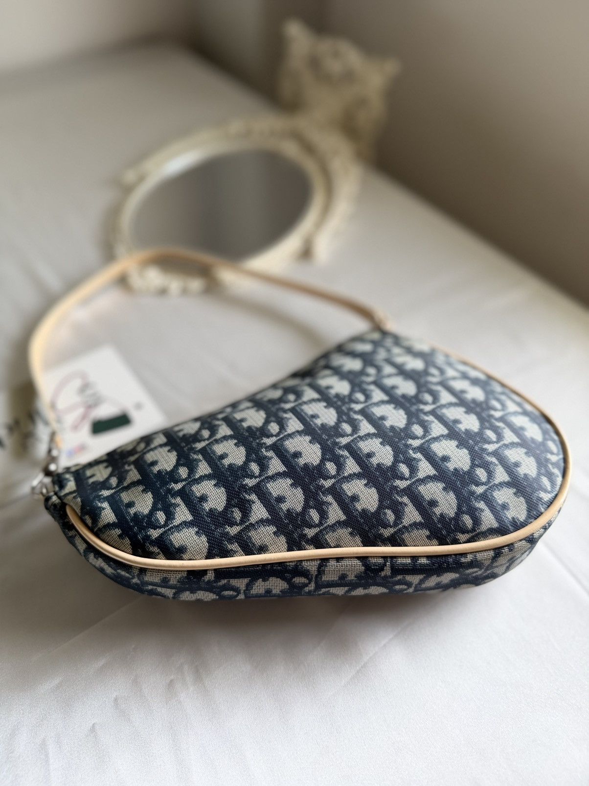 Dior CHRISTIAN DIOR John Galliano Saddle Mini Blue Coated Canvas Size ONE SIZE - 7 Thumbnail