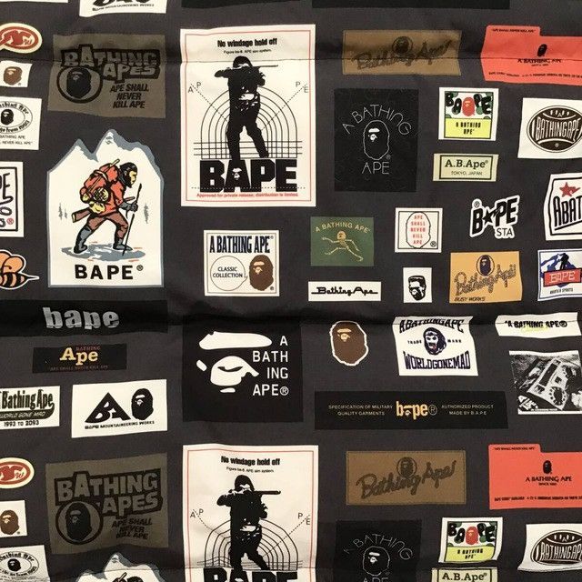 Bape BAPE MULTI LABEL Puffer Down Jacket a bathing ape Size US L / EU 52-54 / 3 - 6 Thumbnail