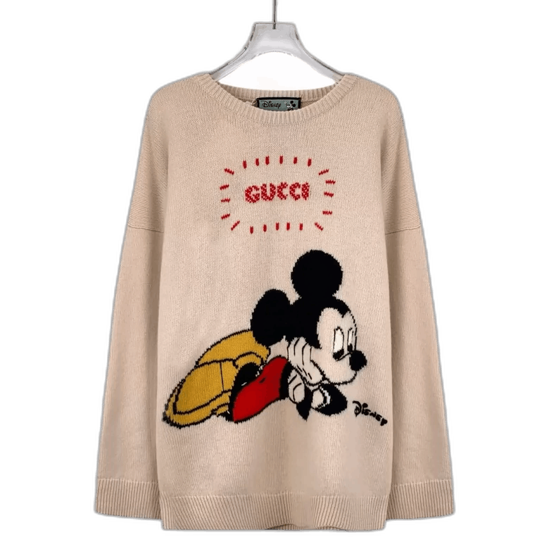 Gucci Gucci x Disney Mickey Mouse Knit Sweater-yf Size US L / EU 52-54 / 3 - 1 Thumbnail