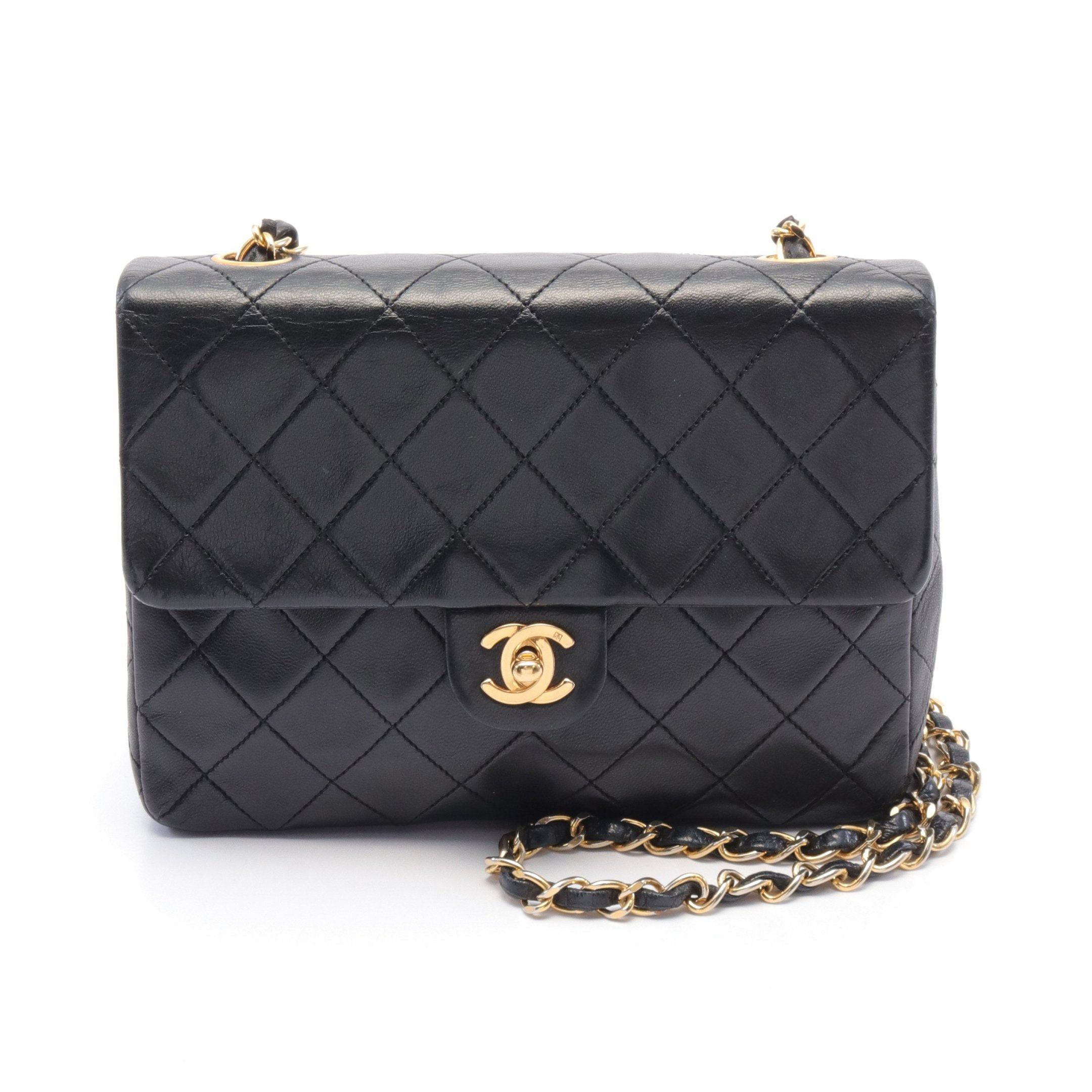 Chanel Chanel Mini Matelasse 20 Chain Shoulder Bag Lambskin Black Gold Hardware Size ONE SIZE - 1 Thumbnail