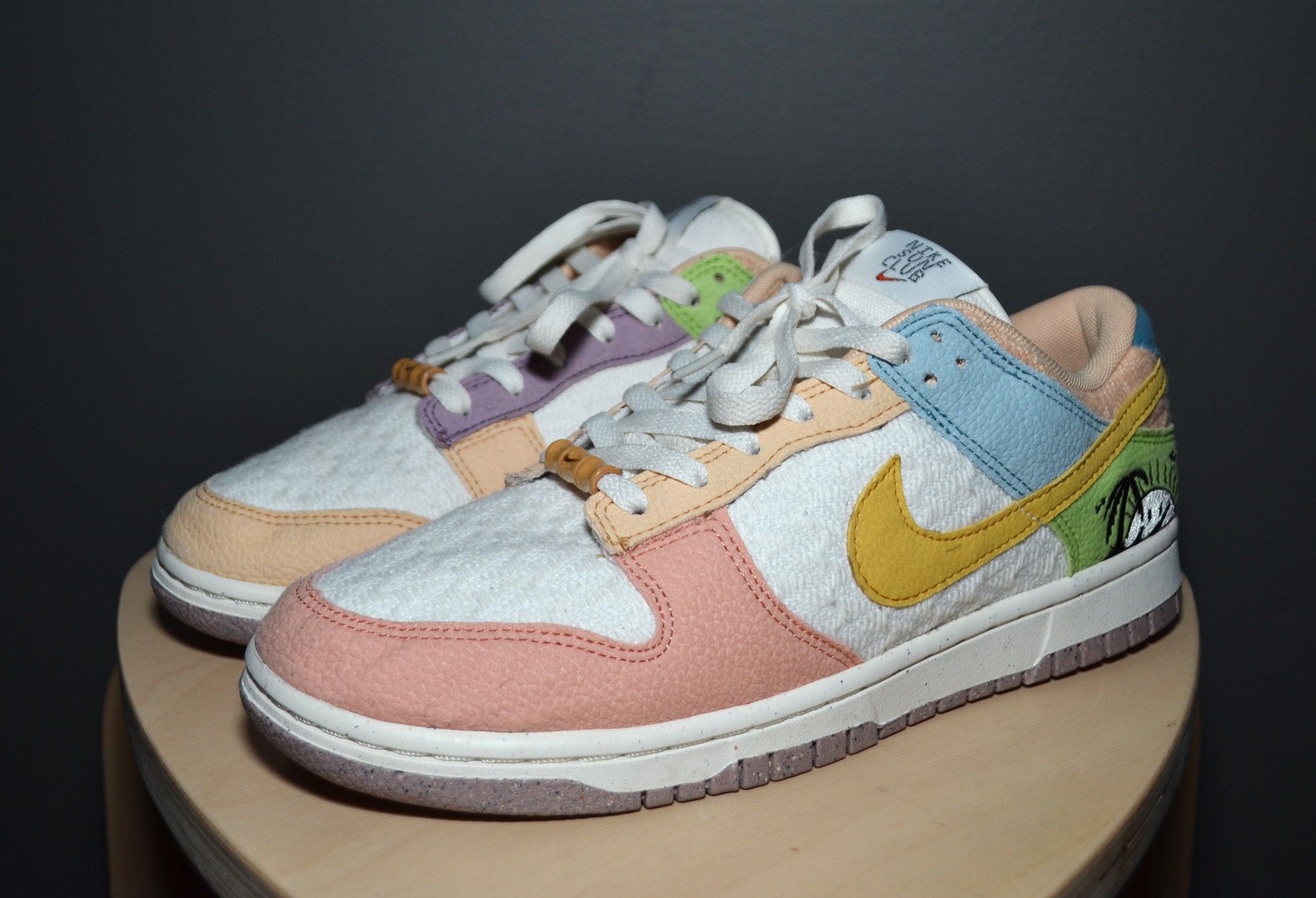Nike Nike Dunk Low SE Sun Club Multi Peach Pink DQ0265-100 10 US Size US 10 / IT 40 - 1 Thumbnail