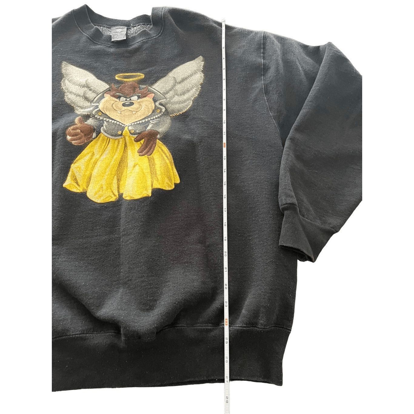 Warner Bros Vintage Warner Bro Taz Devil Angel Sweatshirt size XL made Size US XL / EU 56 / 4 - 8 Thumbnail