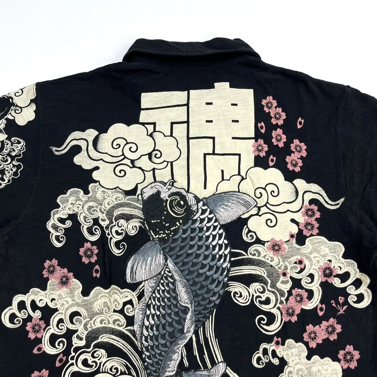 Bullet Noise Vintage Karakuri Tamashii Koi Japanese Polo Shirt Ed Hardy Size US L / EU 52-54 / 3 - 6 Thumbnail