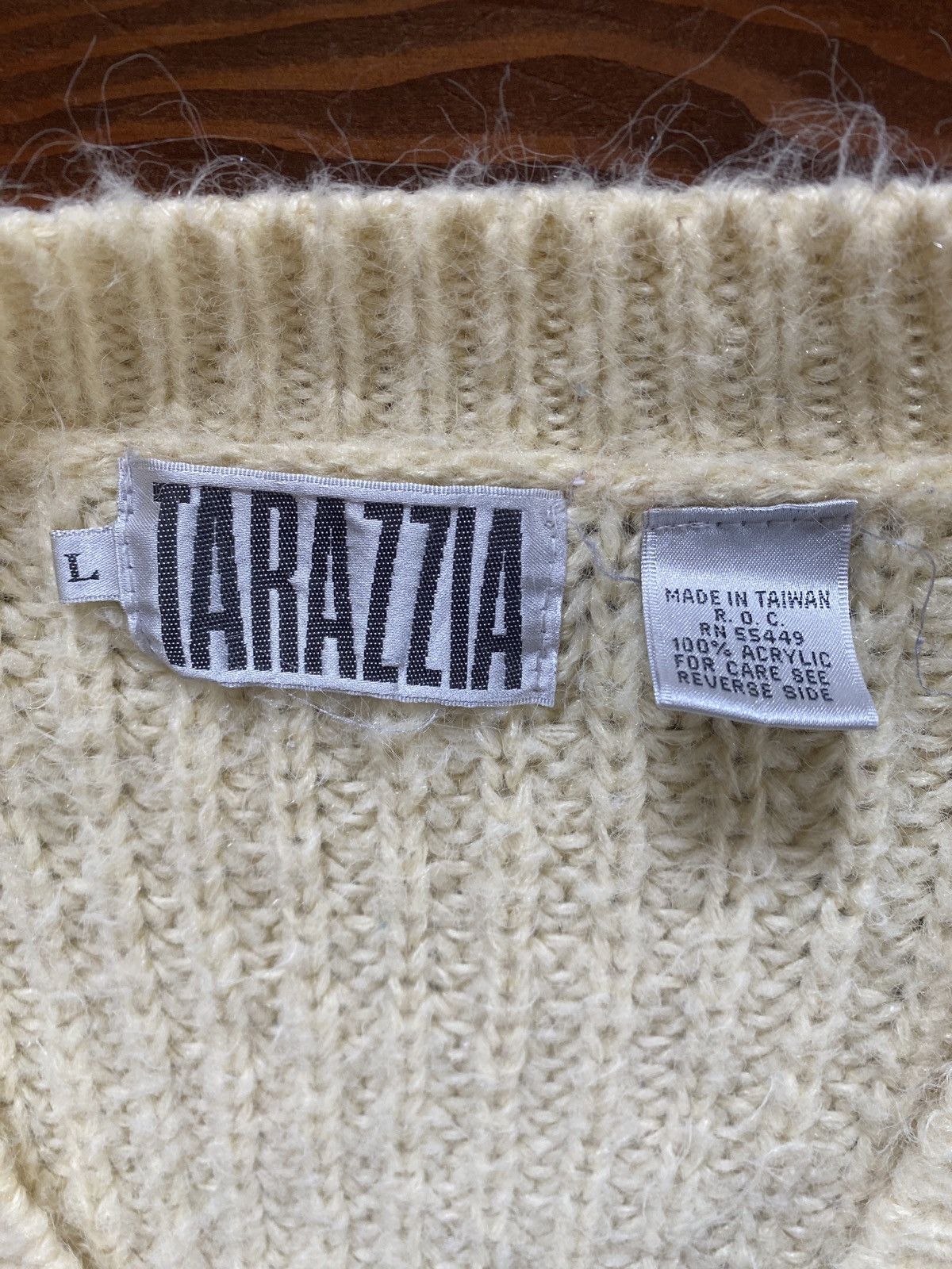 Vintage Vintage 80’s Tarazzia Oversized Knit Mohair Style Cardigan Size L / US 10 / IT 46 - 3 Thumbnail
