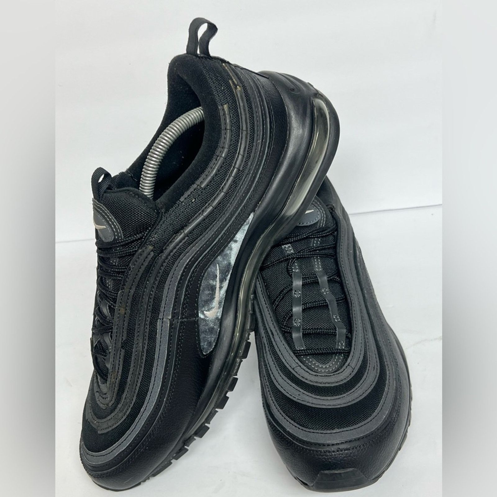 Nike Nike Air Max 97 Black Terry Cloth Sneaker Men's Shoes SZ 13 Size US 13 / EU 46 - 4 Thumbnail