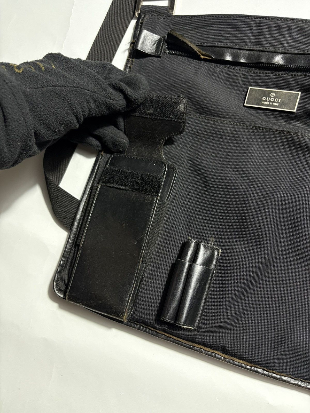 Gucci VINTAGE GUCCI CANVAS CROSSBODY BAG Size ONE SIZE - 6 Thumbnail