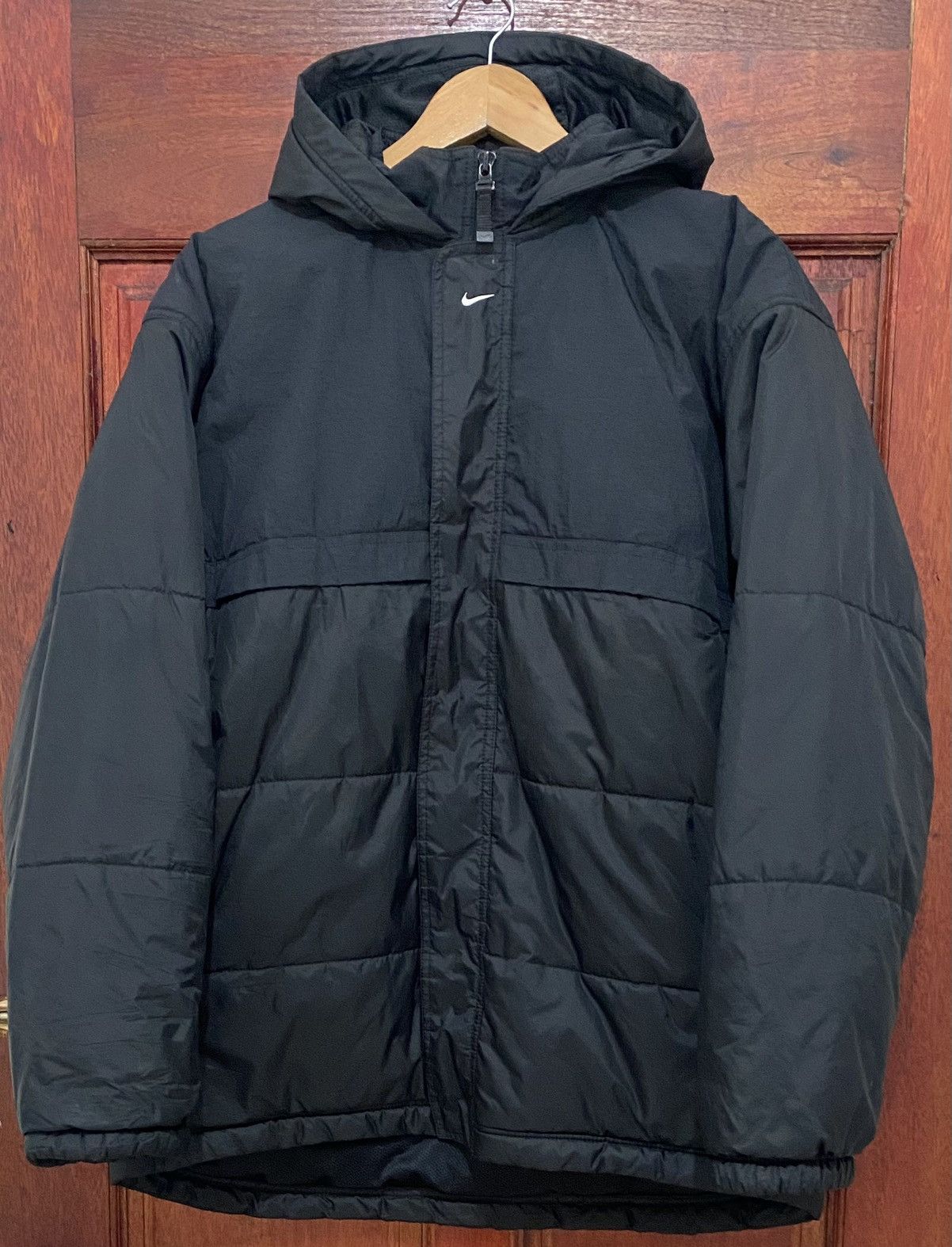Nike Rare Nike Center Logo Swoosh Puffer Jacket Size US XL / EU 56 / 4 - 3 Thumbnail
