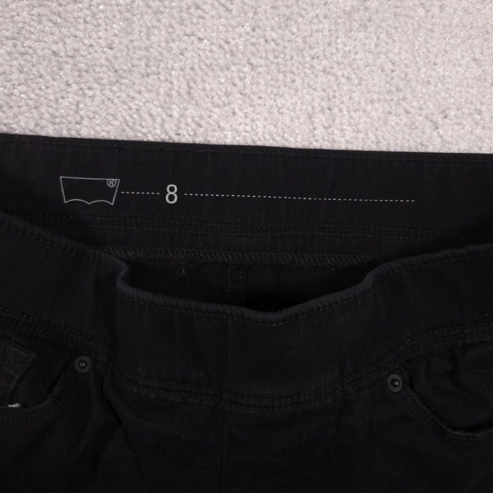 Levi's Levi'S Women Jeans 8 Black Pull On Skinny Stretch Mid Rise Casual Size 30" / US 8 / IT 44 - 5 Thumbnail