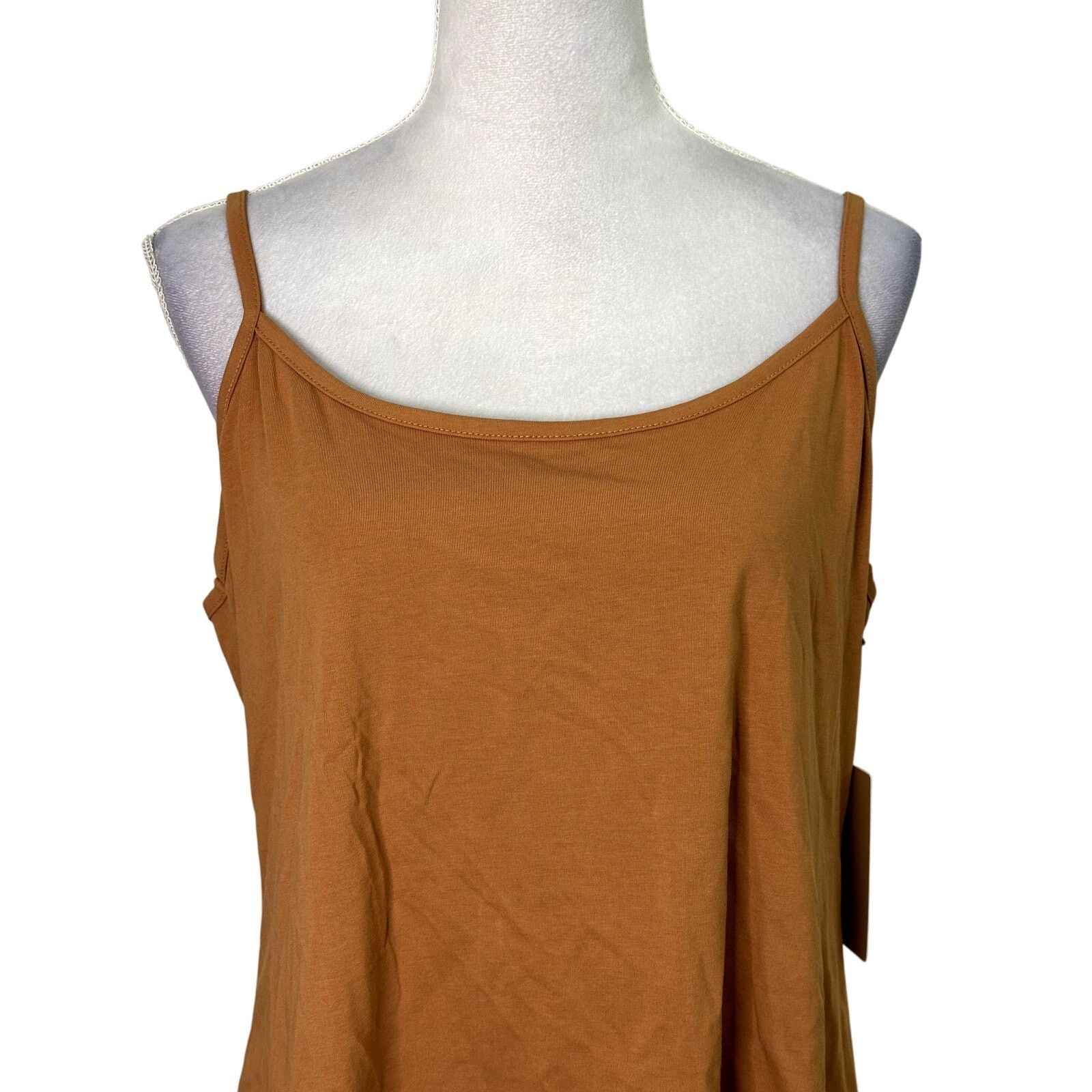 Other Halogen Camisole TankTop Adjustable Strap Latte Brown 3X NWT Size 3XL / US 20-22 - 3 Thumbnail