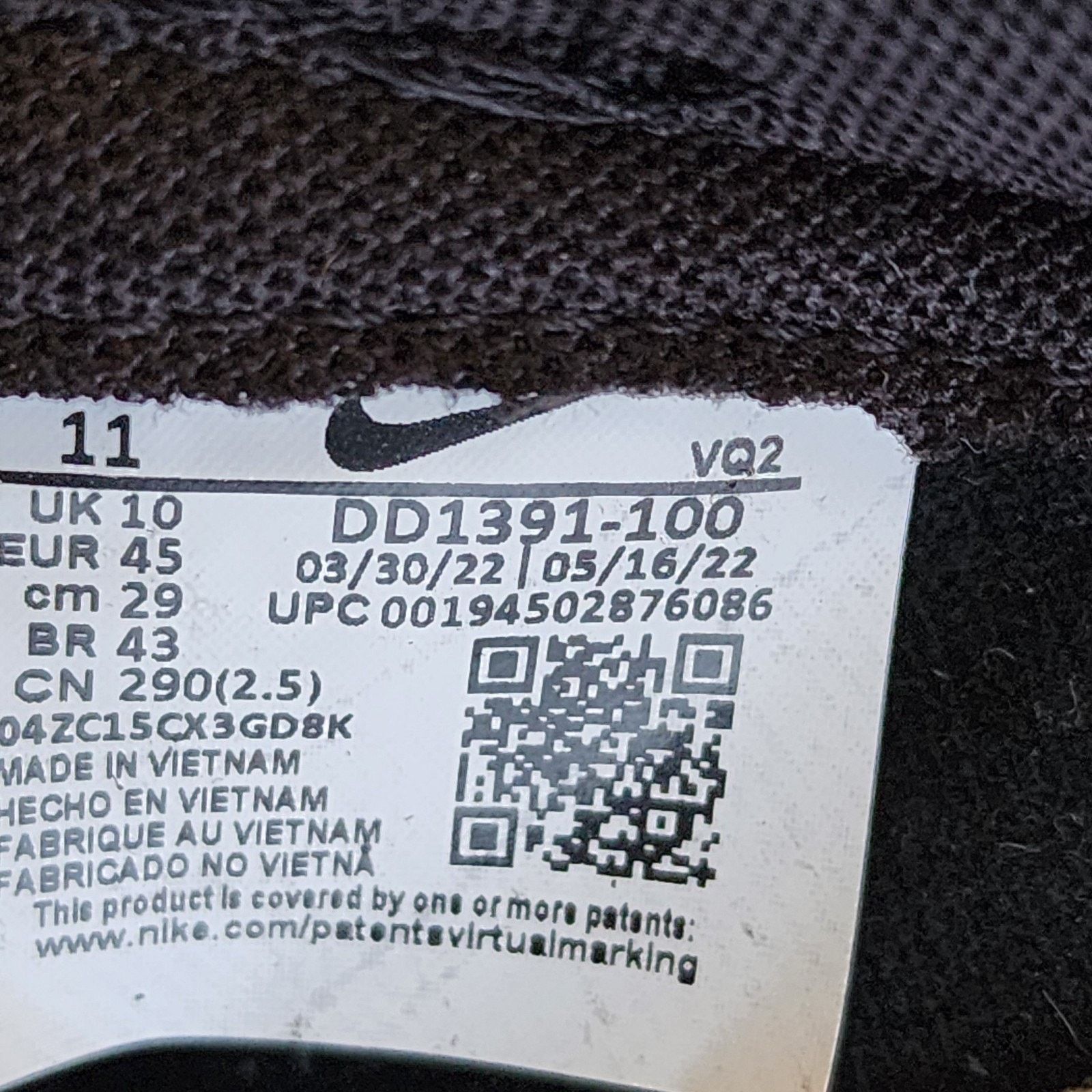 Nike Nike Dunk Low Black White Brand New Sz 11 Size US 11 / EU 44 - 8 Thumbnail