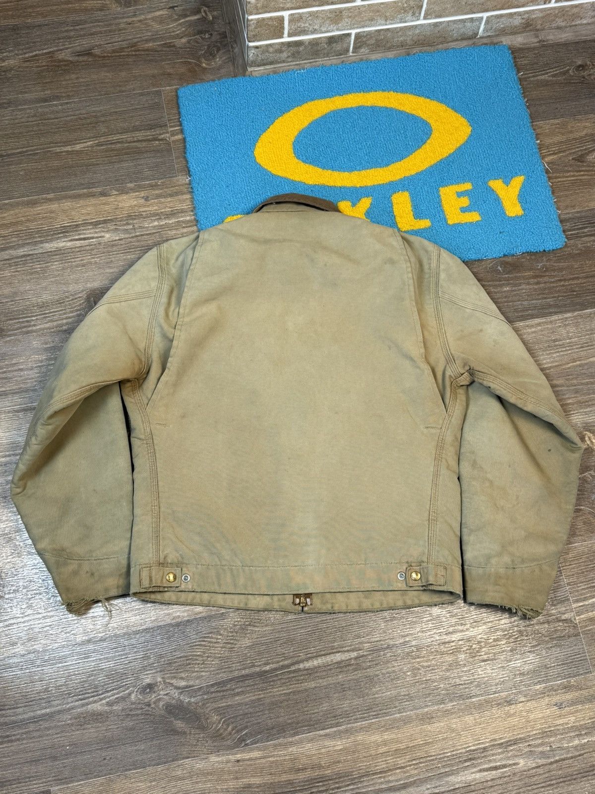 Carhartt × Vintage 90’s Vintage Carhartt Brown Detroit Blanket Lined Jacket Size US L / EU 52-54 / 3 - 8 Thumbnail