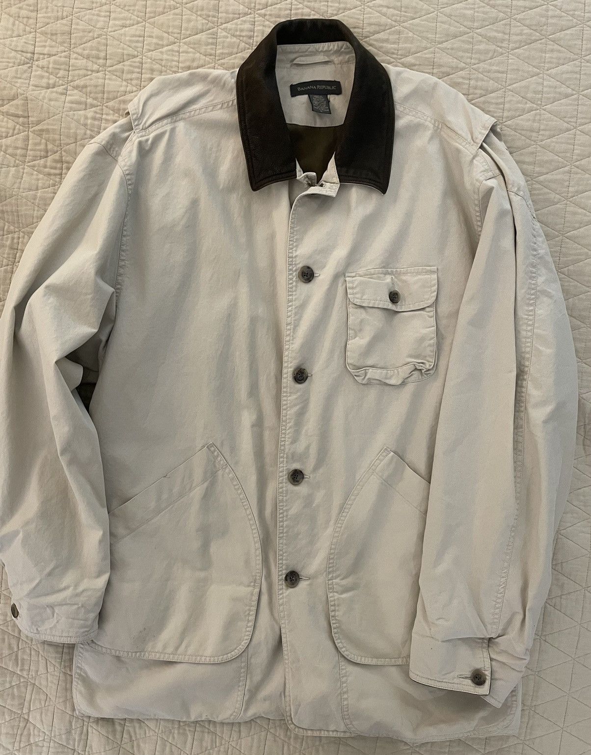 Banana Republic × Vintage Vintage Contrast Collar Barn Jacket Size US L / EU 52-54 / 3 - 3 Thumbnail
