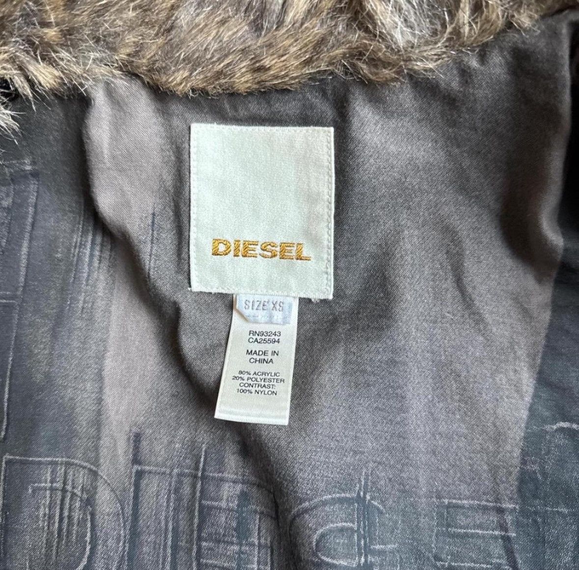Diesel Vintage diesel fur jacket Size XS / US 0-2 / IT 36-38 - 5 Thumbnail