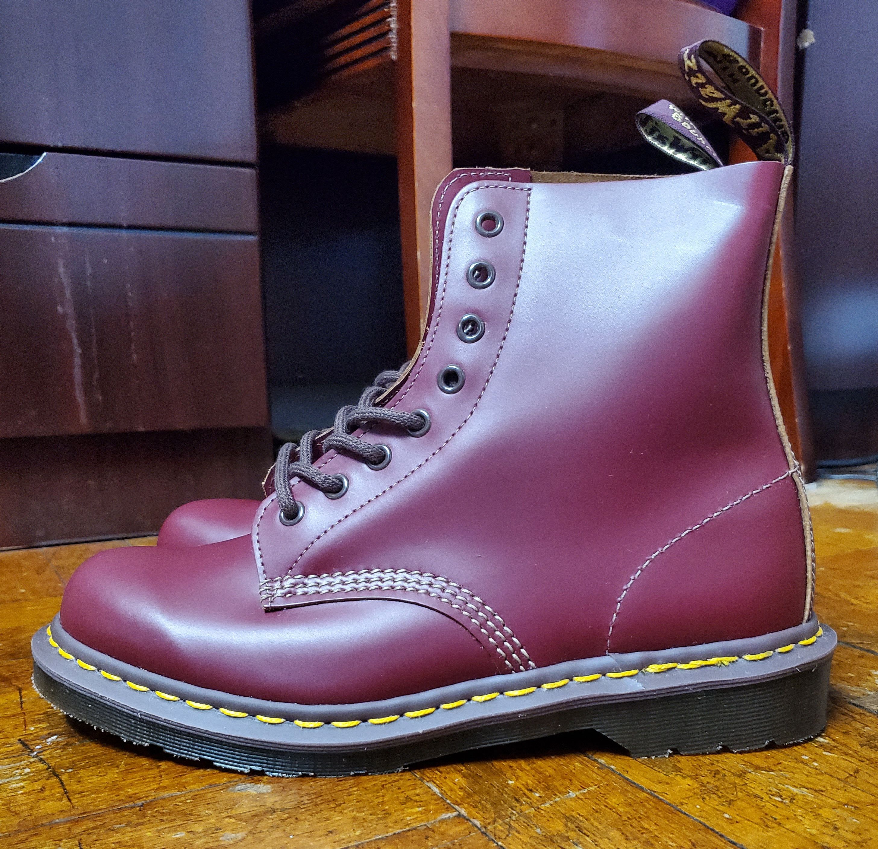 Dr. Martens Dr Martens Made in England 1460 Oxblood 8 eyelet boots