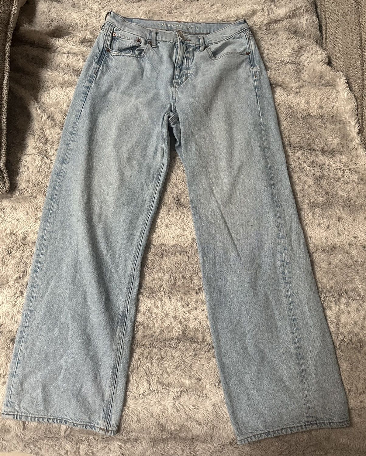 American Eagle Outfitters American Eagle Women’s Size 12 Wide Leg Pants Jeans Size 34" / US 12 / IT 48 - 1 Thumbnail
