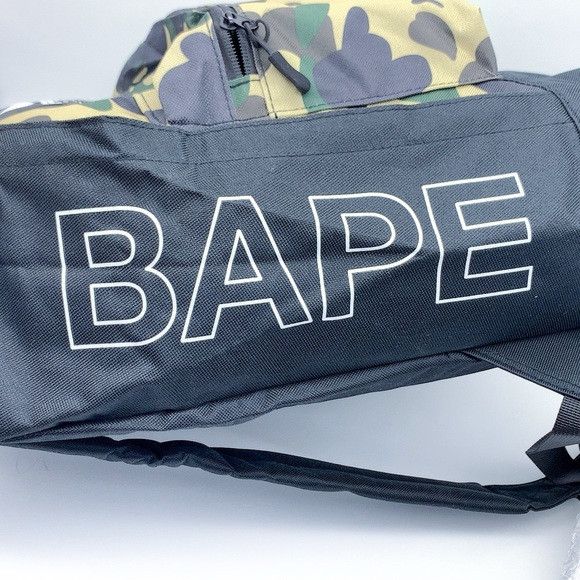 Bape Bape Black and Green Camouflage Backpack Size ONE SIZE - 6 Thumbnail