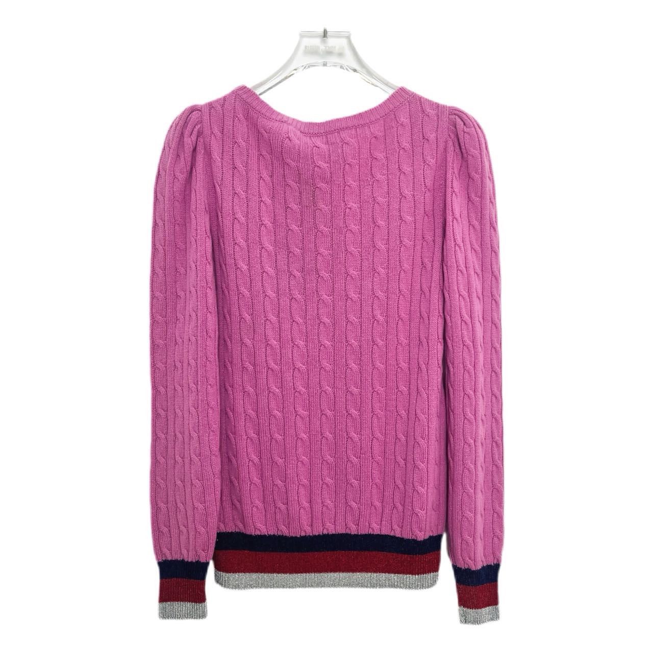 Gucci GUCCI FW22 Cable Knit Crew Neck Pullover Sweater K26WX Size XS / US 0-2 / IT 36-38 - 2 Thumbnail