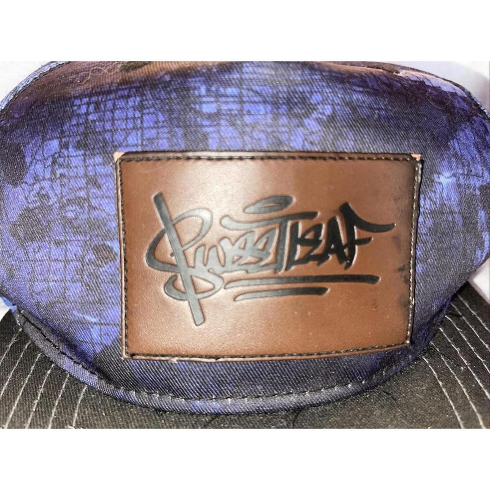 Other Stylish Sweet Leaf Snapback Hat - Blue & Brown Size ONE SIZE - 2 Thumbnail