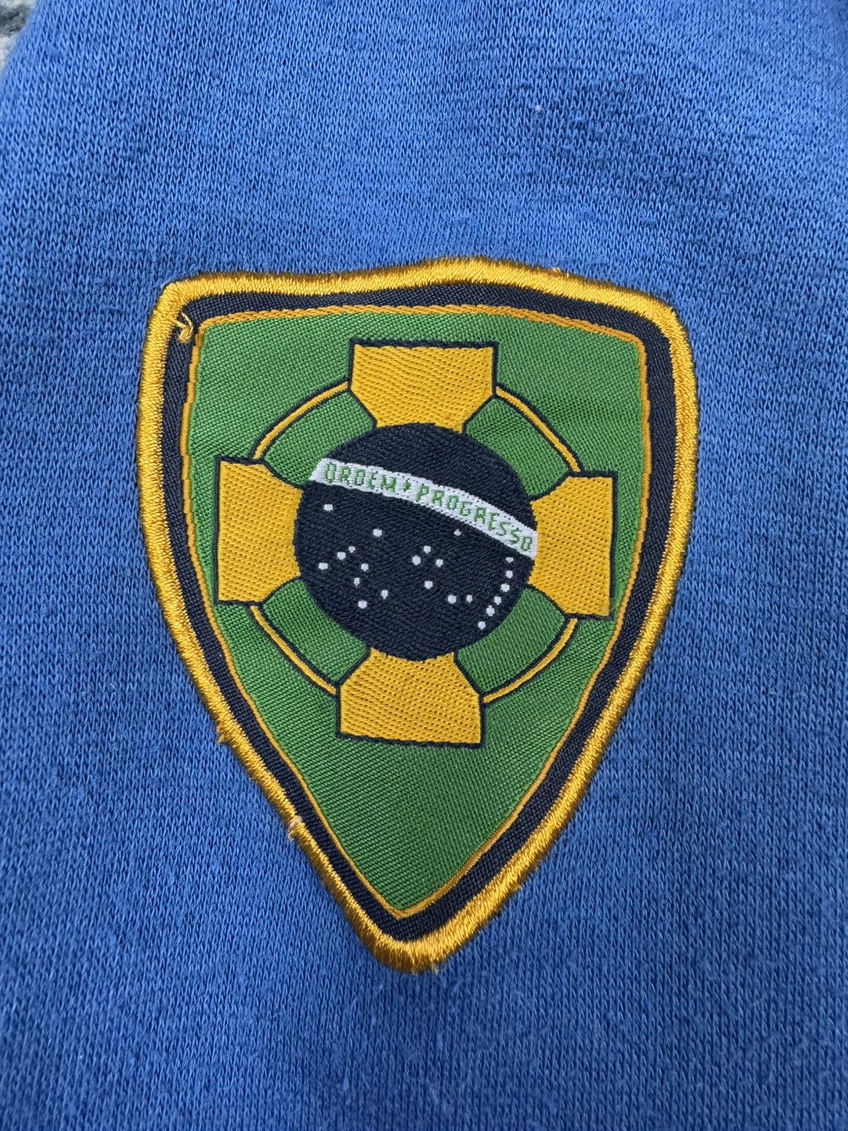 Vintage Vintage 90s Brasil spellout soccer football style hoodie Size US L / EU 52-54 / 3 - 6 Thumbnail