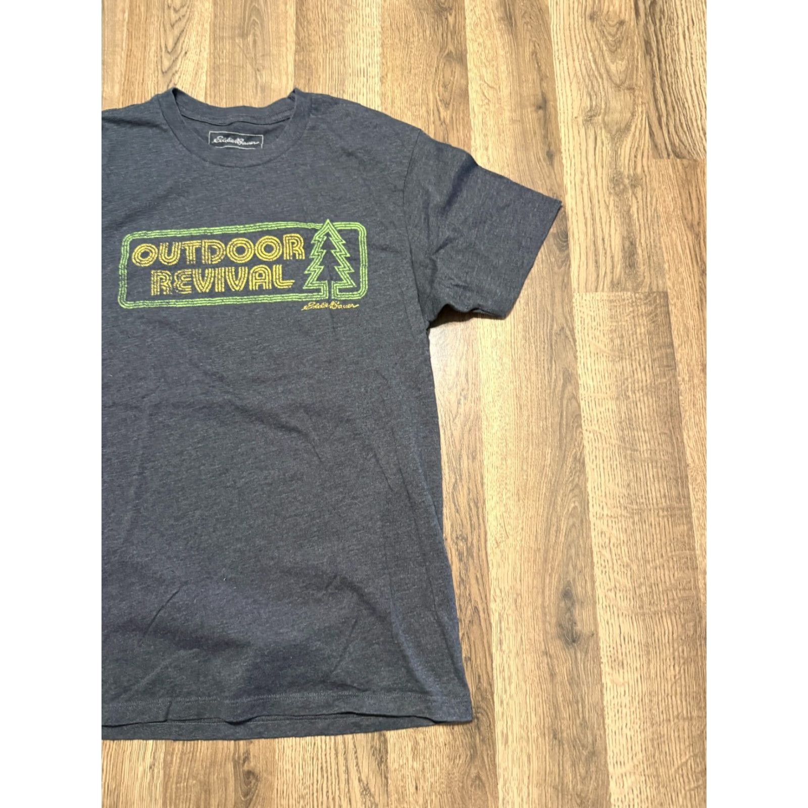 Eddie Bauer VINTAGE Eddie Bauer Shirt Men Small Gray Green Yellow "Outdoor Revival" Graphic Size US S / EU 44-46 / 1 - 4 Thumbnail