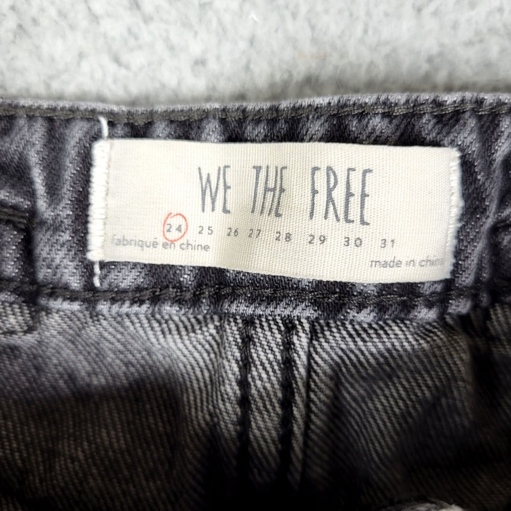 Free People Free People Skirt Womens 24 Gray the denim mini cotton Size Size 42" / US 20 - 4 Thumbnail