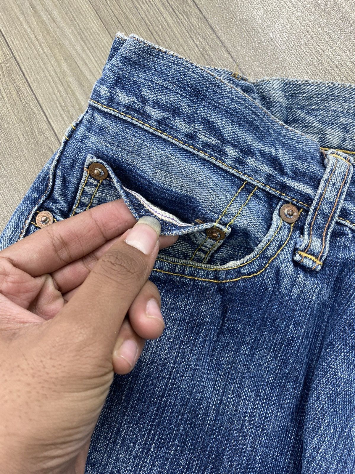 Studio D'Artisan 🇯🇵Vintage Studio D’artisan Japan Selvedge Distressed Jeans Size US 28 / EU 44 - 5 Thumbnail